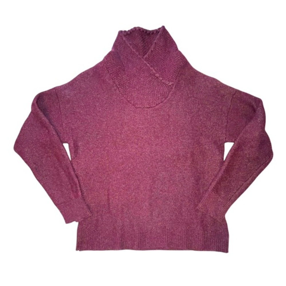Gander Mountain Guide Series Mock Neck Sweater Cotton Wool Blend Burgundy Red XL